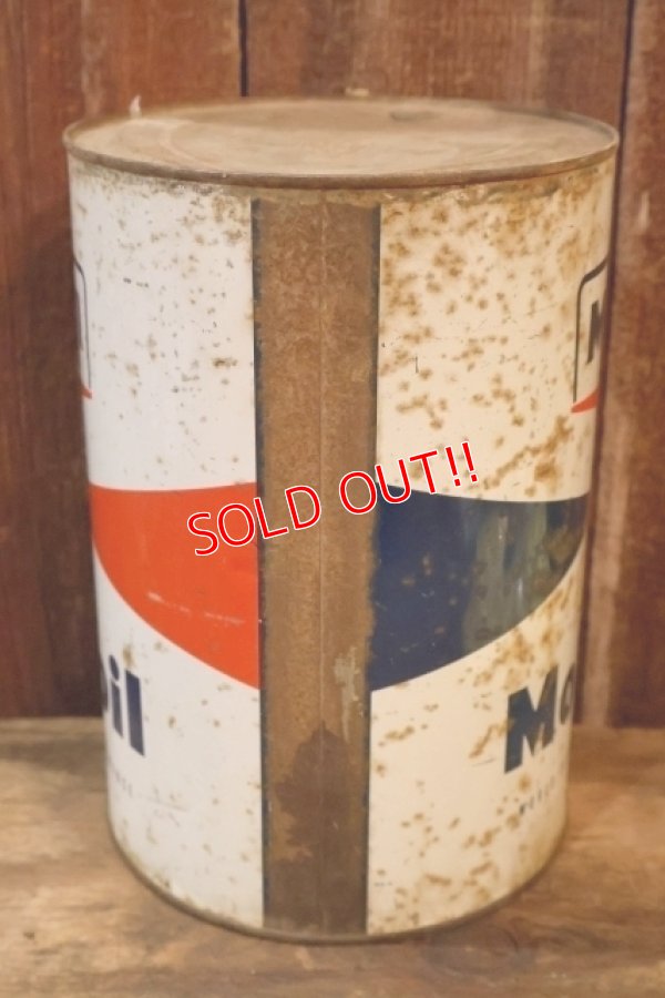 画像6: dp-260204-70 Mobil Mobiloil 1950's-1960's 5 U.S. QUARTS CAN