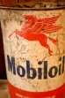 画像2: dp-260204-71 Mobil Mobiloil 1940's-1950's 5 U.S. QUARTS CAN (2)