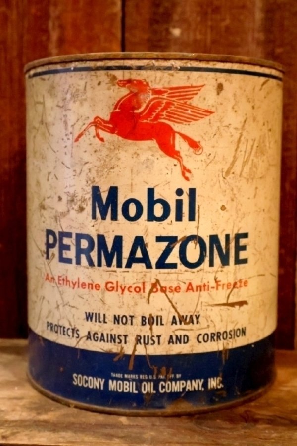 画像1: dp-260204-65 Mobil PERMAZONE 1950's ONE U.S. GALLON CAN