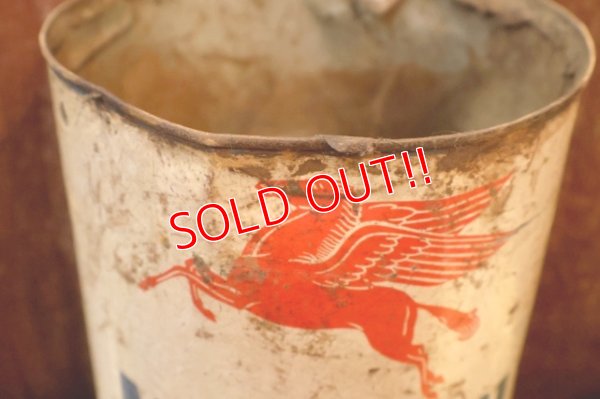 画像4: dp-260204-71 Mobil Mobiloil 1940's-1950's 5 U.S. QUARTS CAN