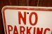 画像2: dp-260204-08 NO PARKING 8 A.M. TO 4 P.M. STEEL EMBOSSED STREET ROAD SIGN (2)