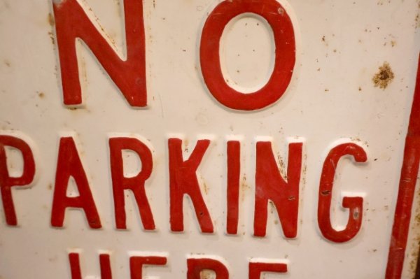 画像3: dp-260204-08 NO PARKING HERE TO CORNER STEEL EMBOSSED STREET ROAD SIGN