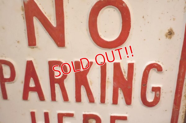 画像3: dp-260204-08 NO PARKING HERE TO CORNER STEEL EMBOSSED STREET ROAD SIGN