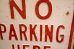 画像3: dp-260204-08 NO PARKING HERE TO CORNER STEEL EMBOSSED STREET ROAD SIGN (3)