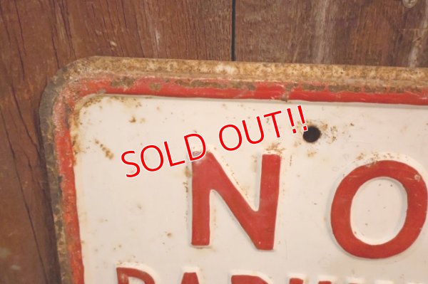 画像2: dp-260204-08 NO PARKING HERE TO CORNER STEEL EMBOSSED STREET ROAD SIGN