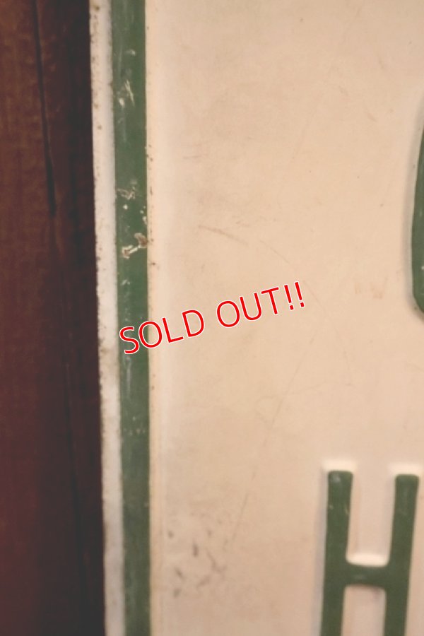 画像5: dp-260204-08 PARKING ONE HOUR STEEL EMBOSSED STREET ROAD SIGN