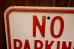 画像2: dp-260204-08 NO PARKING 8 A.M. TO 4 P.M. STEEL EMBOSSED STREET ROAD SIGN (2)