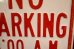 画像3: dp-260204-08 NO PARKING 8 A.M. TO 4 P.M. STEEL EMBOSSED STREET ROAD SIGN (3)