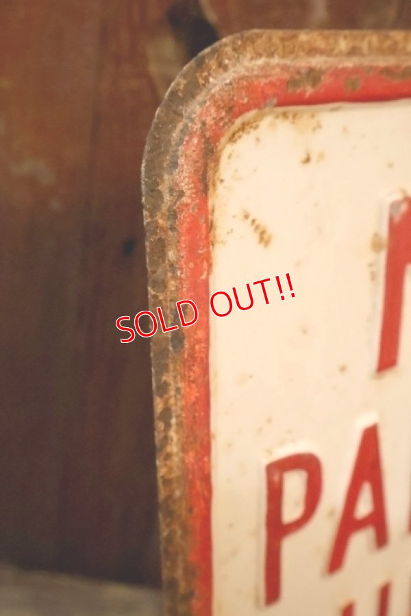 画像6: dp-260204-08 NO PARKING HERE TO CORNER STEEL EMBOSSED STREET ROAD SIGN