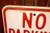 画像2: dp-260204-08 NO PARKING 8 A.M. TO 4 P.M. STEEL EMBOSSED STREET ROAD SIGN (2)