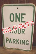 dp-260204-08 ONE HOUR PARKING STEEL EMBOSSED STREET ROAD SIGN