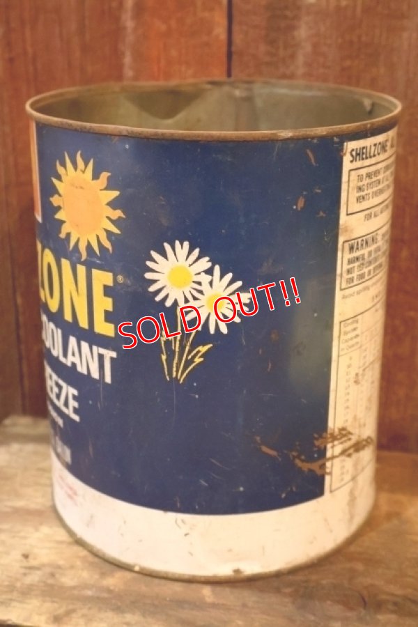 画像5: dp-260204-63 SHELL 1960's SHELLZONE COOLANT AND ANTI-FREEZE 1 U.S. GALLON CAN