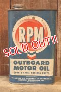 dp-260204-74 RPM 1950's OUTBOARD MOTOR OIL ONE U.S. QUART CAN
