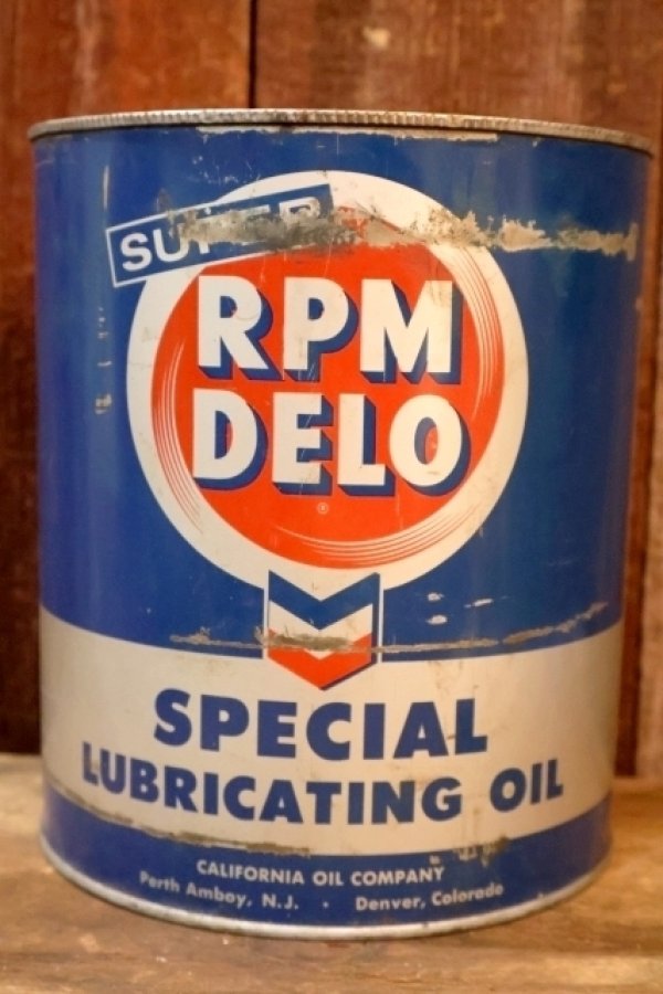 画像1: dp-260204-37 SUPER RPM DELO SPECIAL LUBRICANTING OIL ONE U.S. GALLON CAN
