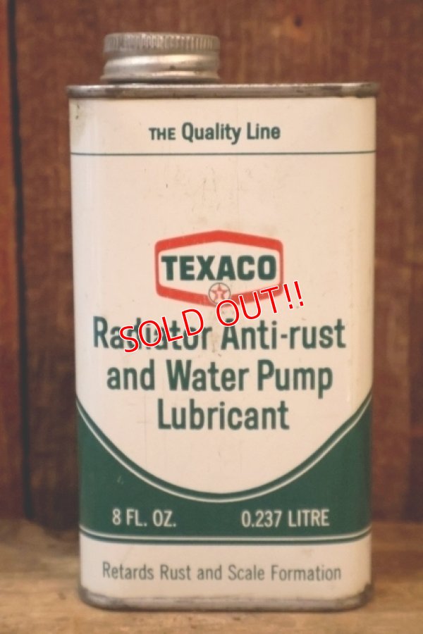 画像1: dp-260204-95 TEXACO Radiator Anti-Rust and Water Pump Lubricant 1960's 8 FL.OZ. CAN