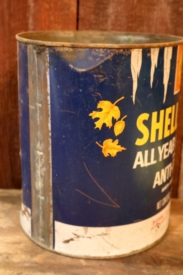 画像4: dp-260204-63 SHELL 1960's SHELLZONE COOLANT AND ANTI-FREEZE 1 U.S. GALLON CAN