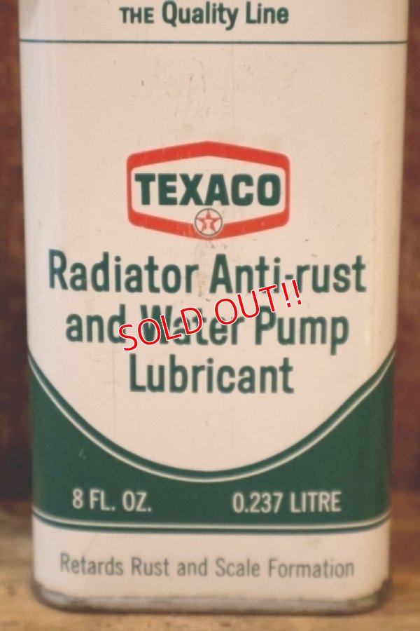 画像2: dp-260204-95 TEXACO Radiator Anti-Rust and Water Pump Lubricant 1960's 8 FL.OZ. CAN