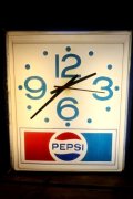 dp-260204-04 PEPSI 1970's-1980's Lighted Wall Clock