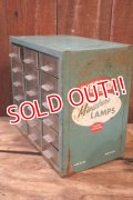 dp-260204-54 EVEREADY / 1950's-1960's Miniature LAMPS Metal Cabinet