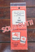 dp-260204-120 Mobiloil Mobilgas 1940's MATCH BOOK