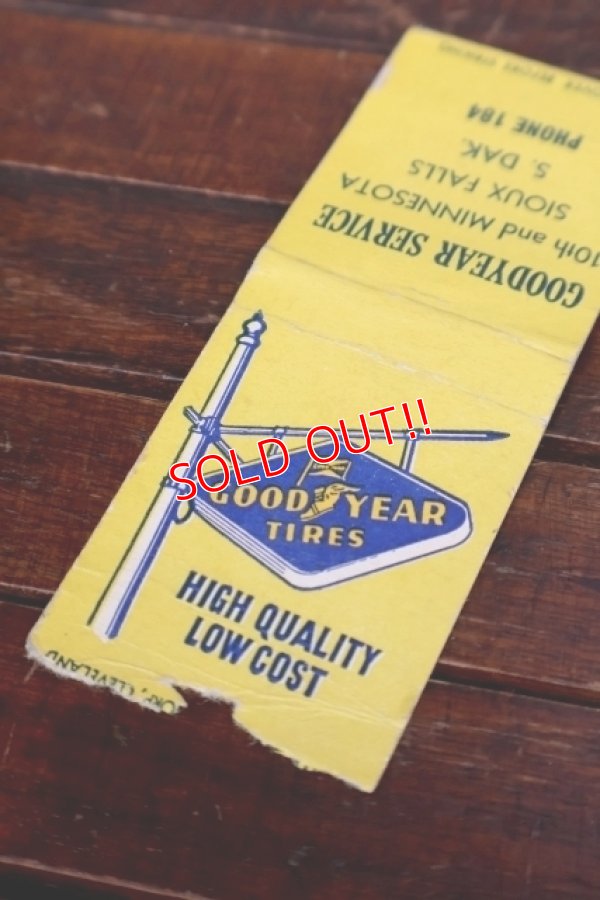 画像2: dp-260204-120 GOODYEAR TIRES 1940's-1950's Matchbook
