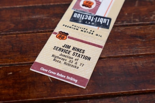 画像3: dp-260204-120 Phillips 66 PREMIUM MOTOR OIL 1950's MATCH BOOK