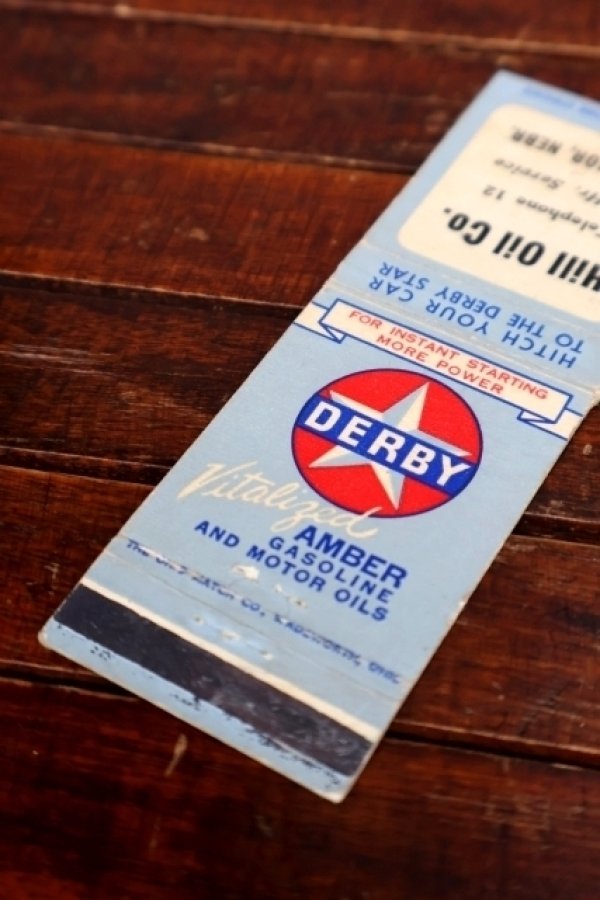 画像2: dp-260204-120 DERBY OIL 1940's-1950's MATCH BOOK