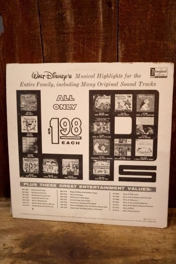 画像5: ct-251201-35 WALT DISNEY'S songs from the MICKEY MOUSE CLUB serials 1962 LP Record