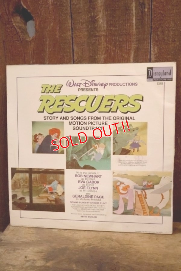 画像4: ct-251201-34 Walt Disney's THE RESCUERS 1977 LP Record