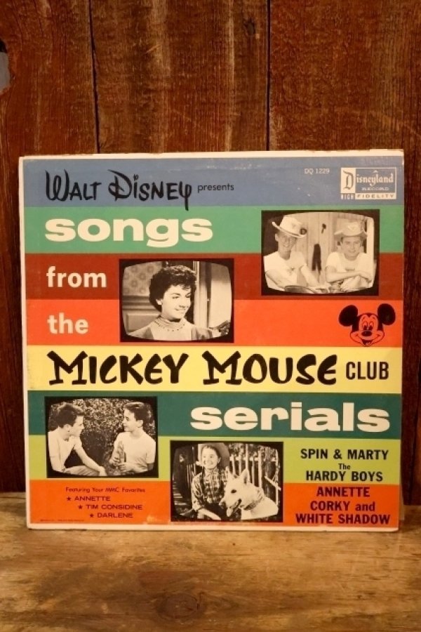 画像1: ct-251201-35 WALT DISNEY'S songs from the MICKEY MOUSE CLUB serials 1962 LP Record