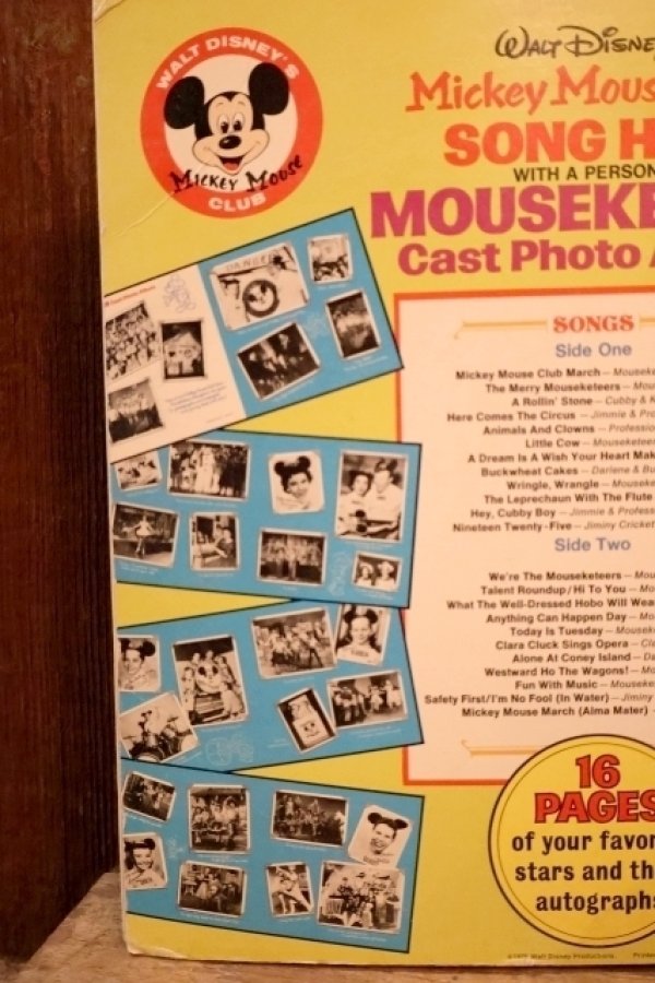 画像11: ct-251201-37 Mickey Mouse Club SONG HITS MOUSEKETEER Cast Photo Album 1975 LP Record