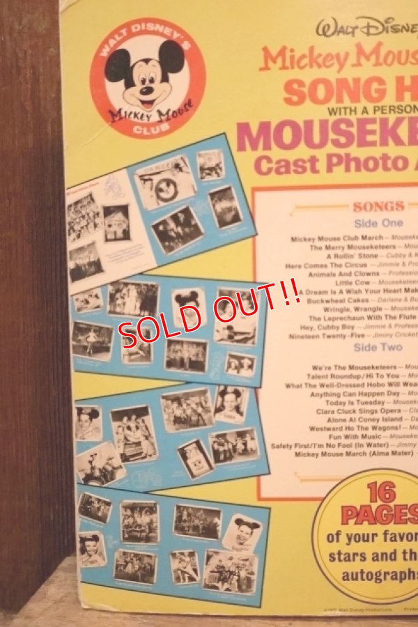 画像11: ct-251201-37 Mickey Mouse Club SONG HITS MOUSEKETEER Cast Photo Album 1975 LP Record