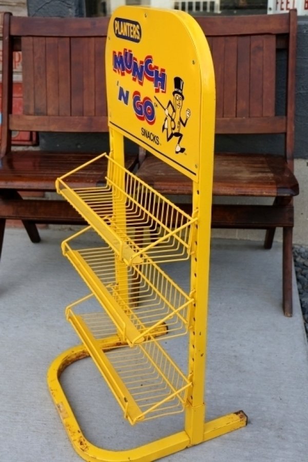 画像6: dp-260204-30 PLANTERS / MR.PEANUT 1980's〜"MUNCH 'N GO" METAL RACK