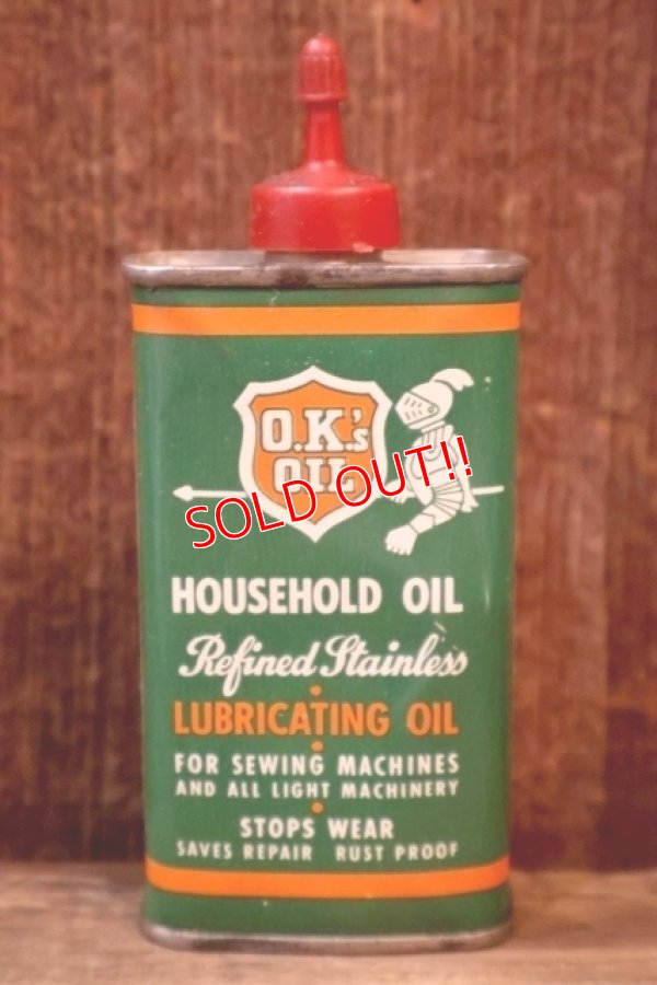 画像1: dp-260204-97 O.K.'s OIL HOUSEHOLD OIL 4 FL.OZ. CAN