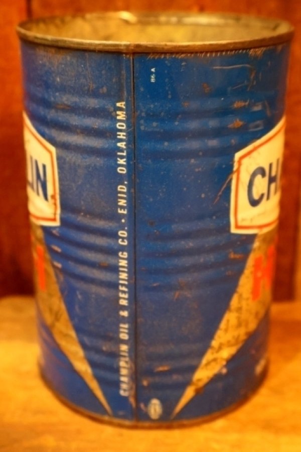 画像4: dp-260204-114 CHAMPLIN HI-V-I MORTOR OIL ONE U.S. QUART CAN
