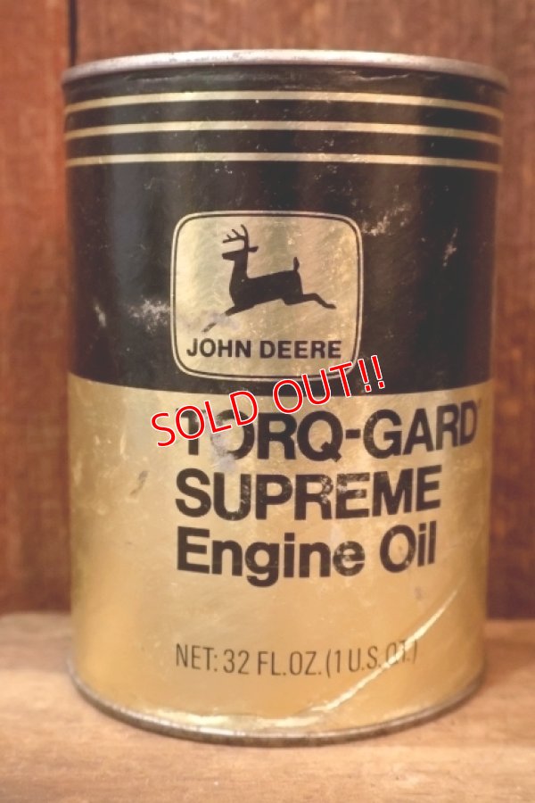 画像1: dp260204-116 JOHN DEER TORQ-GARD SUPREME Engine Oil ONE U.S. QUART CAN