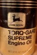 画像2: dp260204-116 JOHN DEER TORQ-GARD SUPREME Engine Oil ONE U.S. QUART CAN (2)
