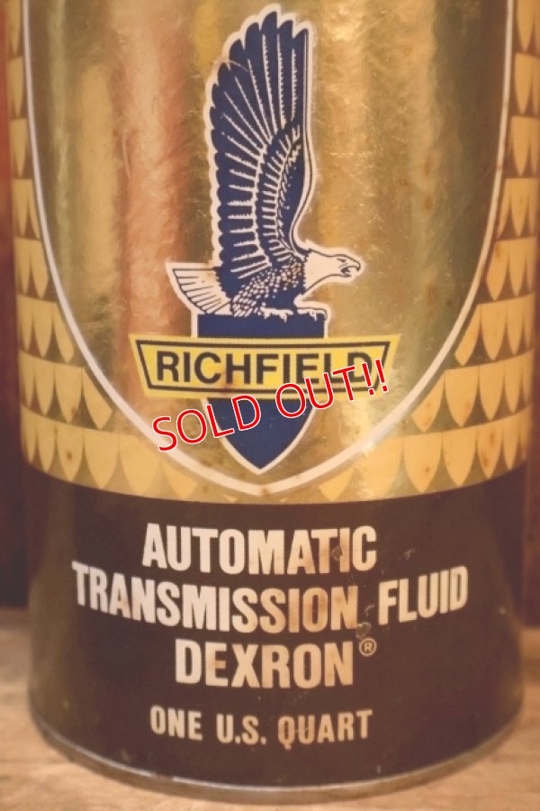 画像2: dp-260204-111 RICHFIELD AUTOMATIC TRANSMISSION FLUID DEXRON ONE U.S. QUART CAN