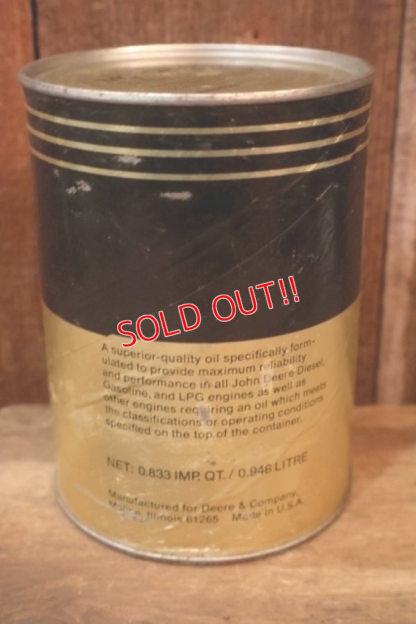 画像4: dp260204-116 JOHN DEER TORQ-GARD SUPREME Engine Oil ONE U.S. QUART CAN