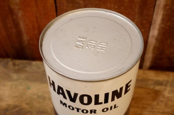 画像5: dp-260204-106 TEXACO HAVOLINE MOTOR OIL ONE U.S. QUART CAN