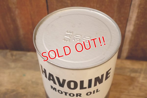 画像5: dp-260204-106 TEXACO HAVOLINE MOTOR OIL ONE U.S. QUART CAN