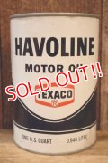 dp-260204-106 TEXACO HAVOLINE MOTOR OIL ONE U.S. QUART CAN