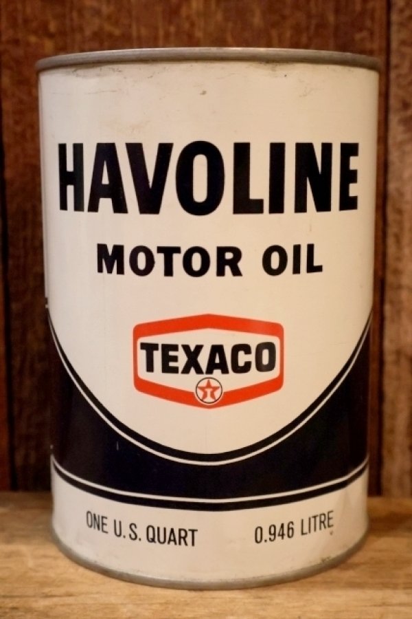 画像1: dp-260204-106 TEXACO HAVOLINE MOTOR OIL ONE U.S. QUART CAN