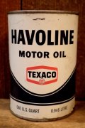 dp-260204-107 TEXACO HAVOLINE MOTOR OIL ONE U.S. QUART CAN