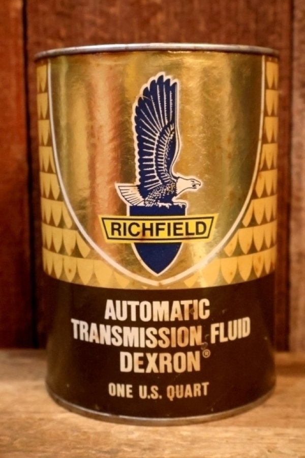 画像1: dp-260204-111 RICHFIELD AUTOMATIC TRANSMISSION FLUID DEXRON ONE U.S. QUART CAN