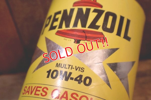 画像6: dp260204-113 PENNZOIL 10W-40 SAVES GASOLINE ONE U.S. QUART CAN