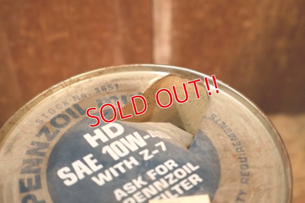 画像8: dp260204-113 PENNZOIL 10W-40 SAVES GASOLINE ONE U.S. QUART CAN