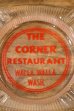 画像1: dp-260204-60 THE CORNER RESTAURANT VINTAGE GLASS ASHTRAY (1)