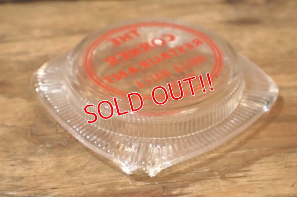 画像5: dp-260204-60 THE CORNER RESTAURANT VINTAGE GLASS ASHTRAY