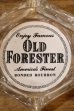 画像1: dp-260204-60 OLD FORESTER VINTAGE GLASS ASHTRAY (1)